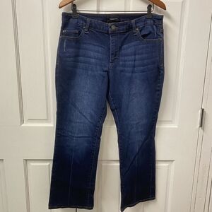 Who What Wear Dark Blue Cropped Jeans